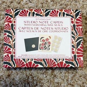 Studio Floral Note Cards with Wax Seals